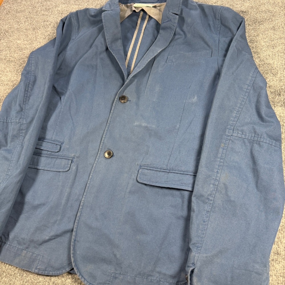 Vintage Y2K Calvin Klein Jeans Blue Cotton Blazer Size XL Indiesleaze Preppy